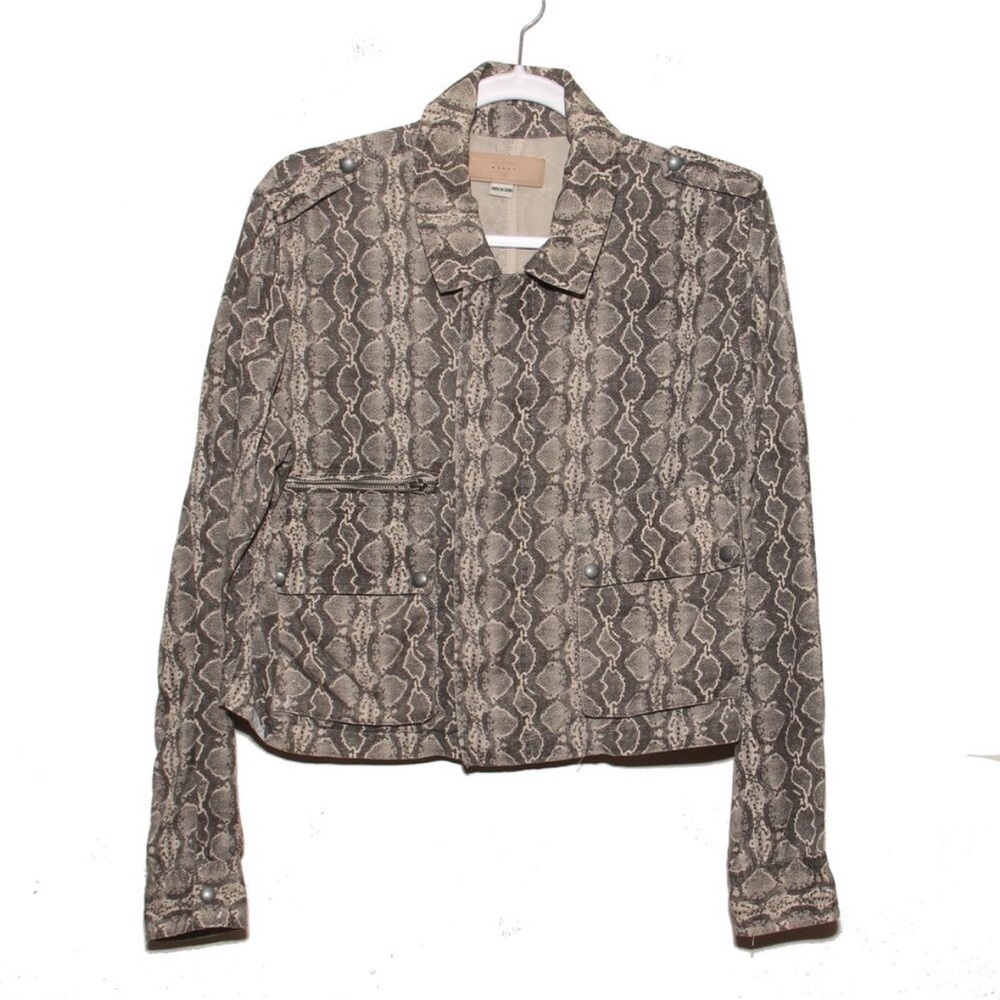 Blank NYC Snakeskin Utility Jacket XS